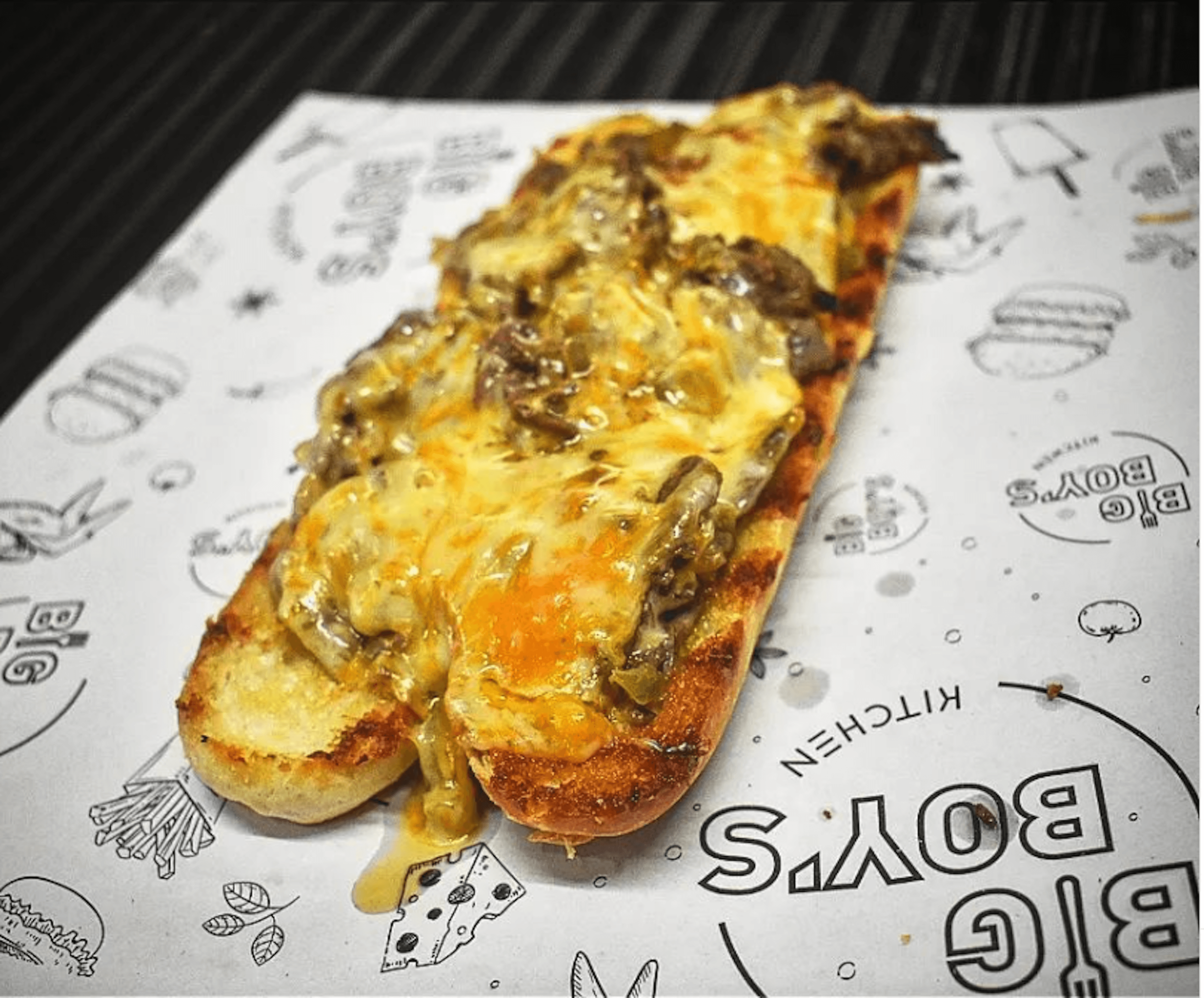 Philly Cheese steak on the grill