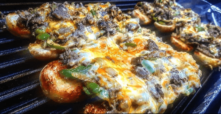 Philly Cheese Steak on the grill